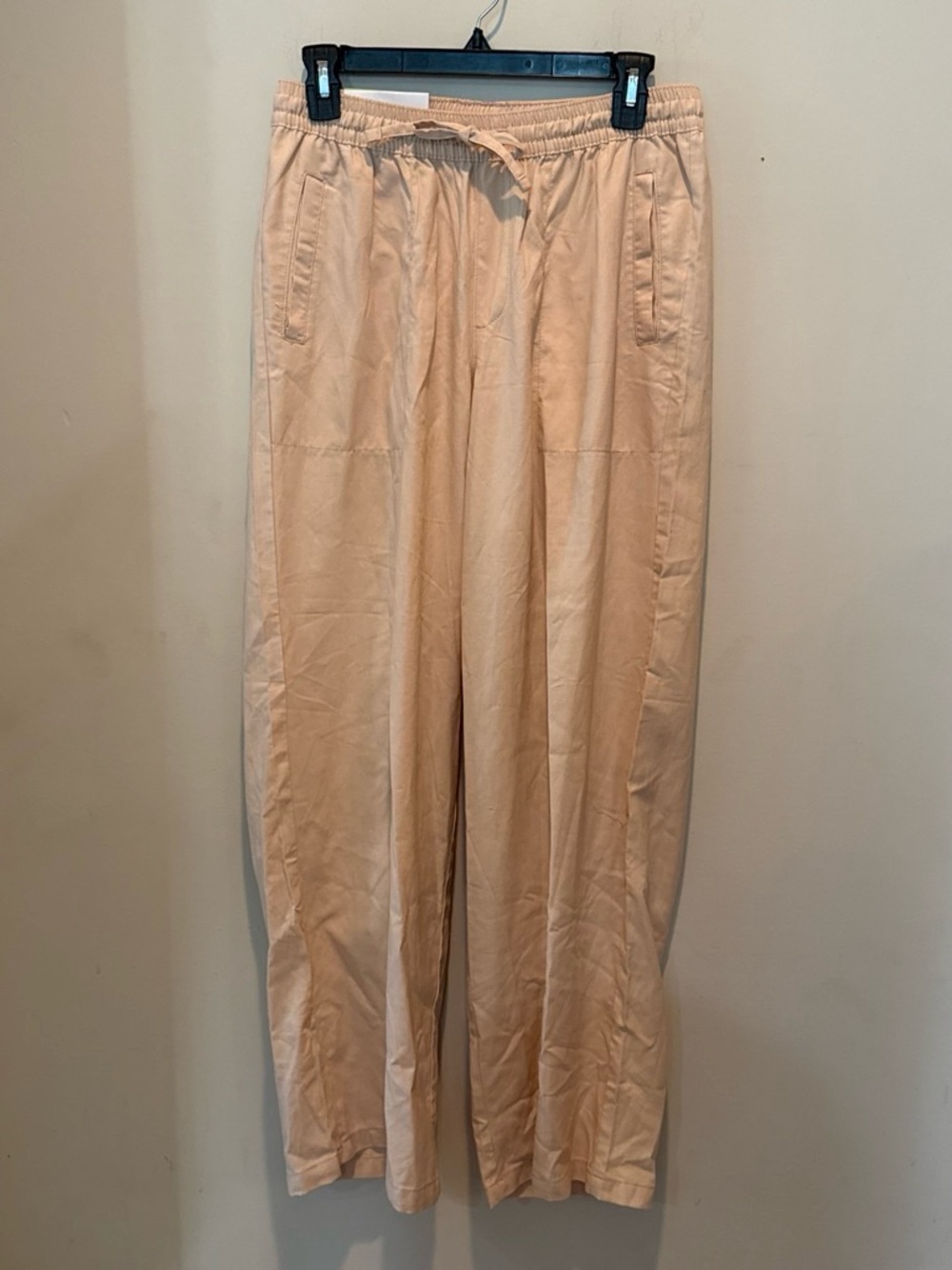 Women’s Casual Drawstring Pants in Light Beige